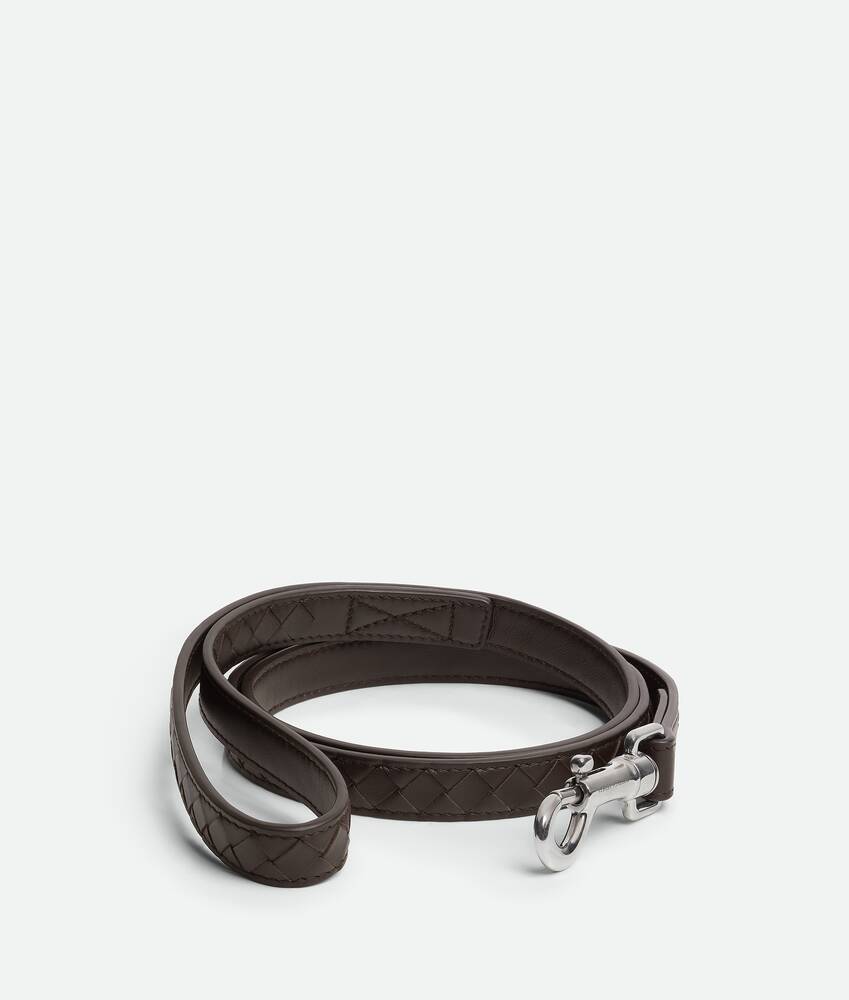 BOTTEGA VENETA 小号Intrecciato编织宠物狗牵引绳