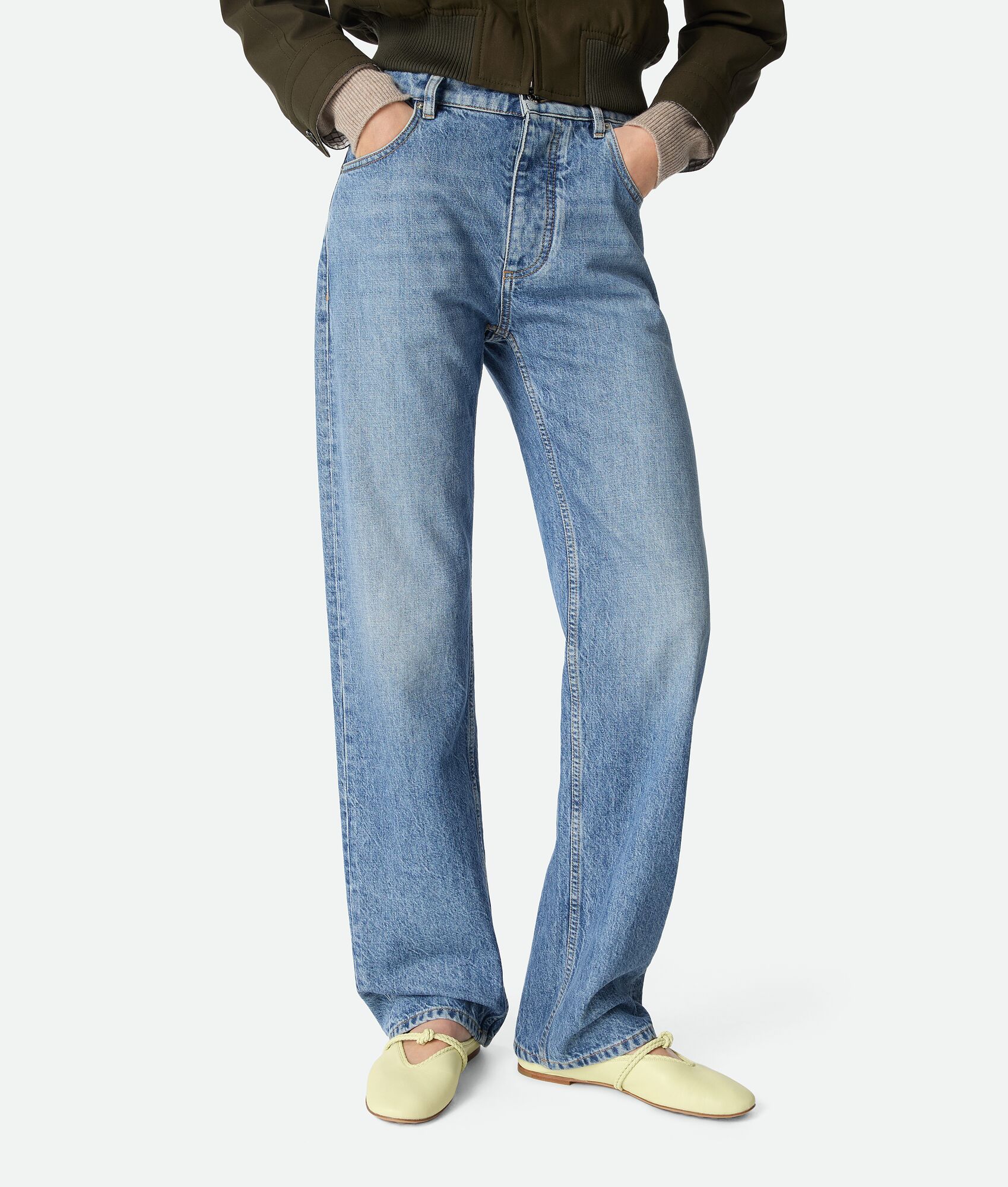 BOTTEGA VENETA 女士Rosa玛丽珍平底芭蕾舞鞋