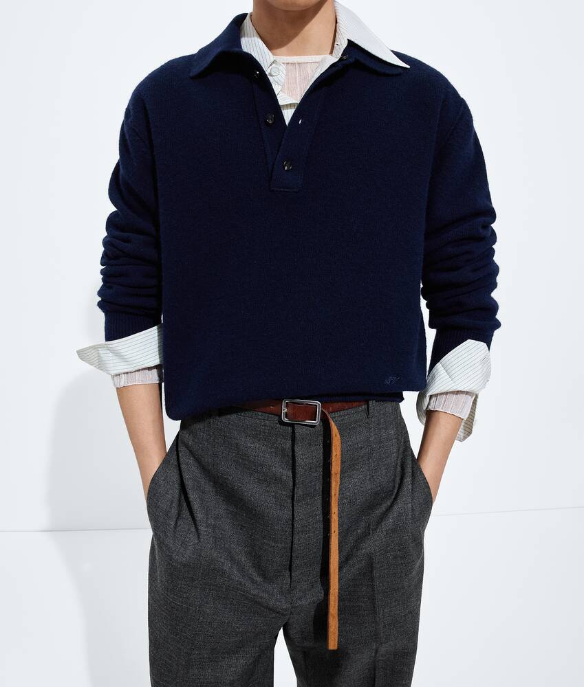 BOTTEGA VENETA 羊毛Polo针织衫