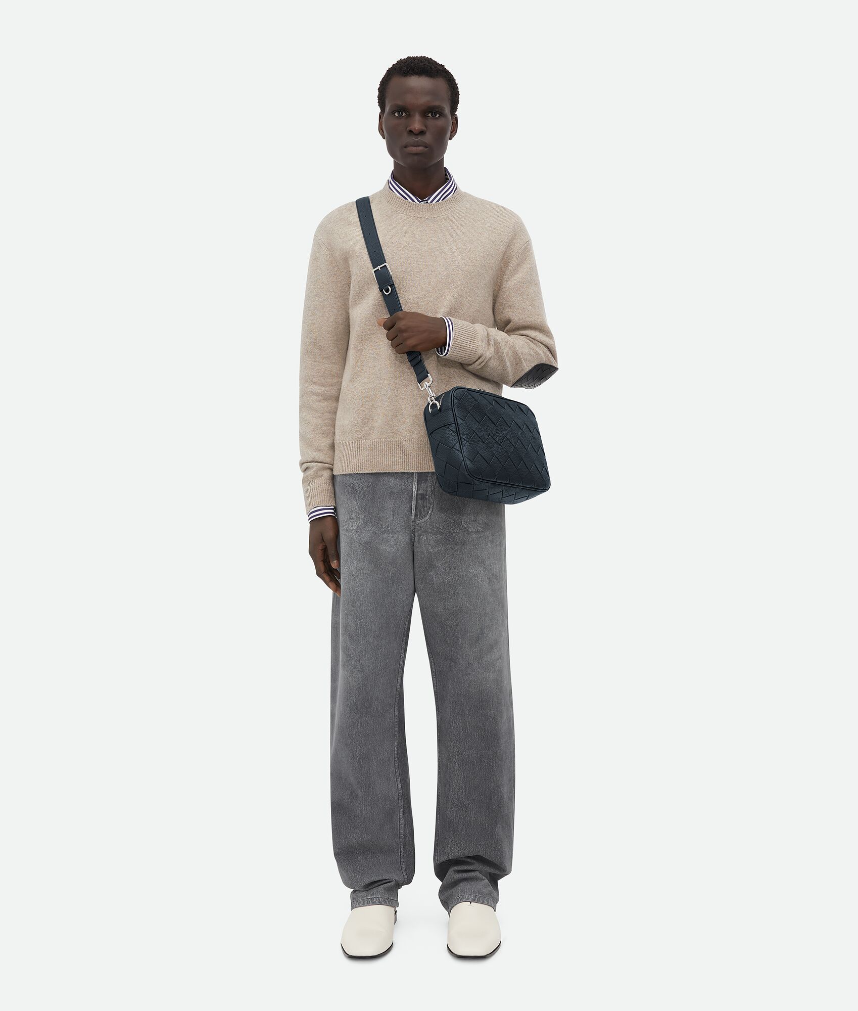 BOTTEGA VENETA 中号Intrecciato编织相机包