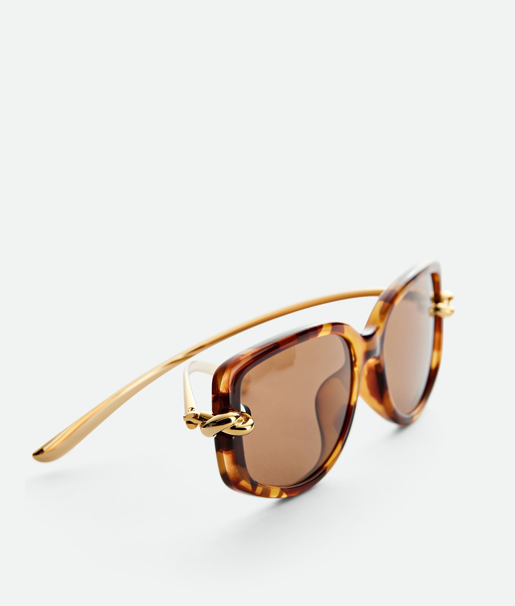 BOTTEGA VENETA Knot长方形太阳眼镜