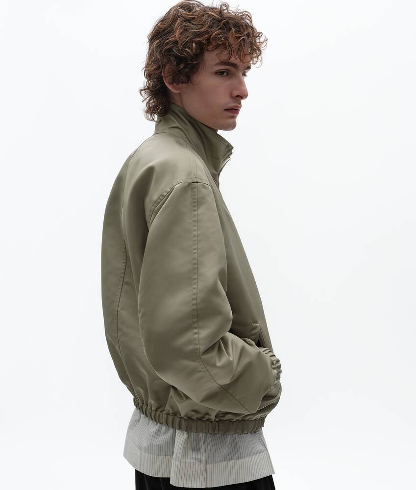 BOTTEGA VENETA 丝缎质感尼龙束腰夹克