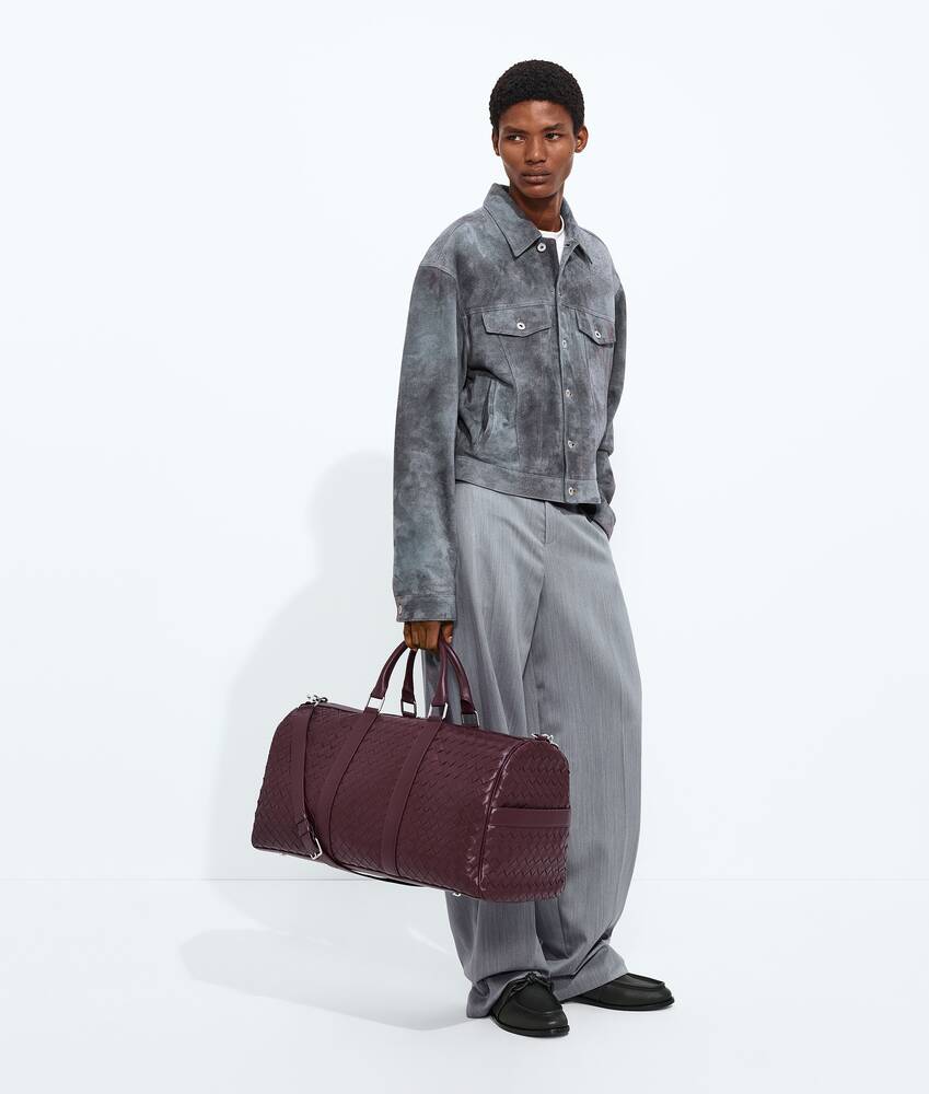 BOTTEGA VENETA Intrecciato编织登机旅行包