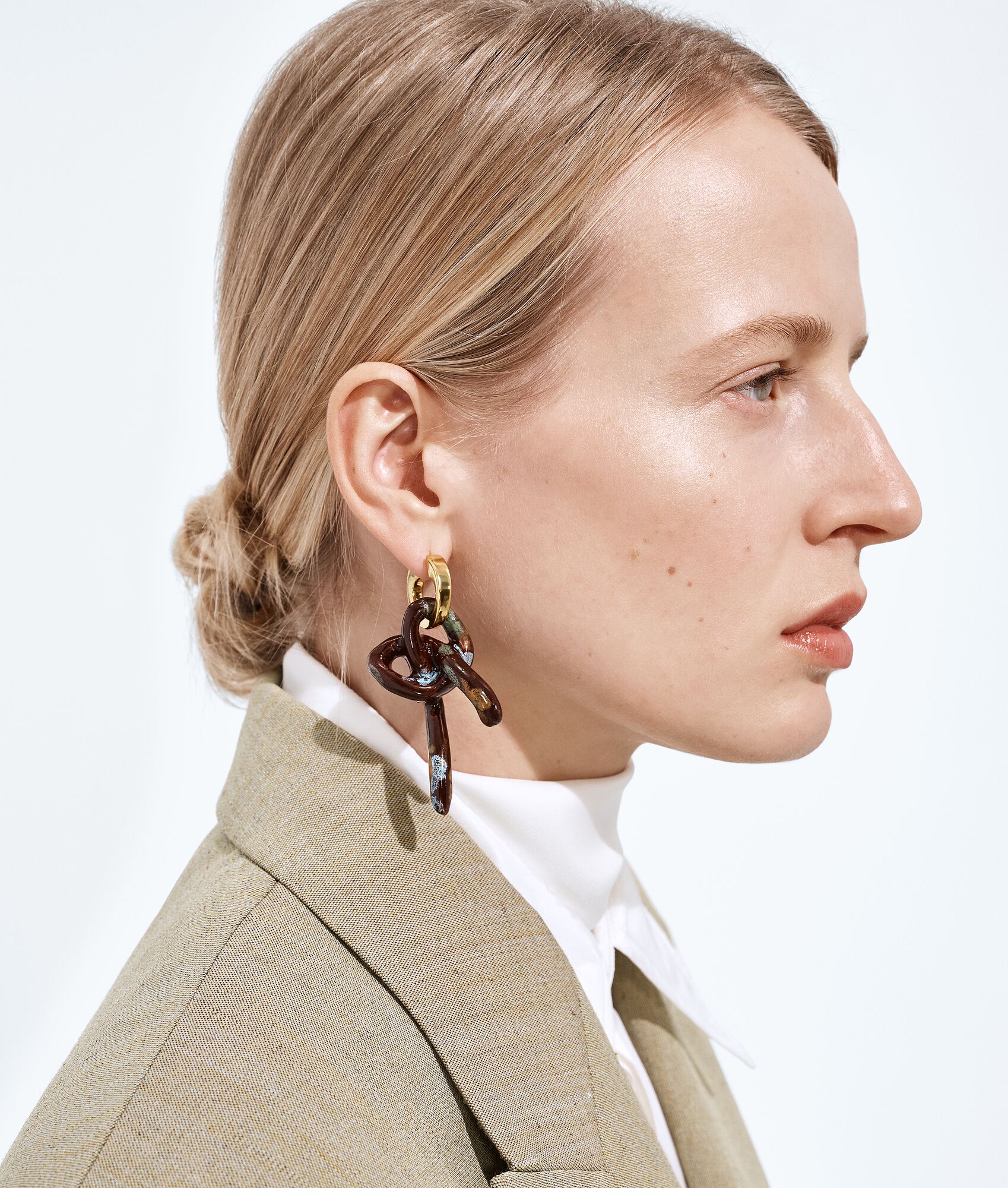 BOTTEGA VENETA Knot单只耳环