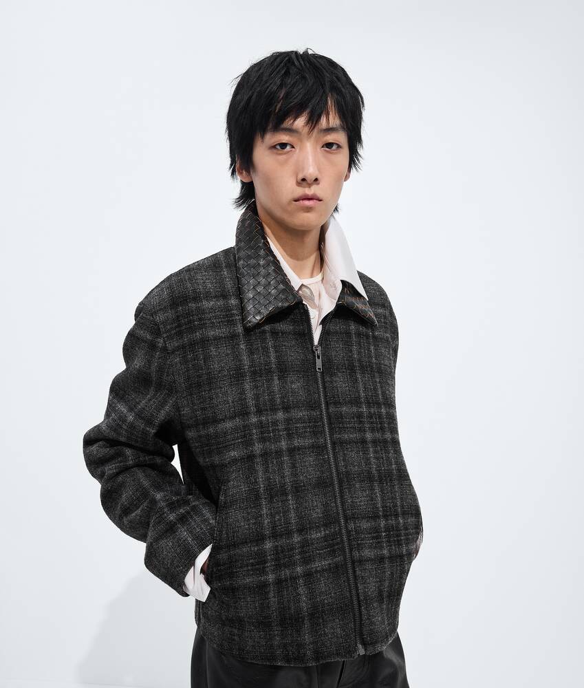 BOTTEGA VENETA 格纹羊毛夹克