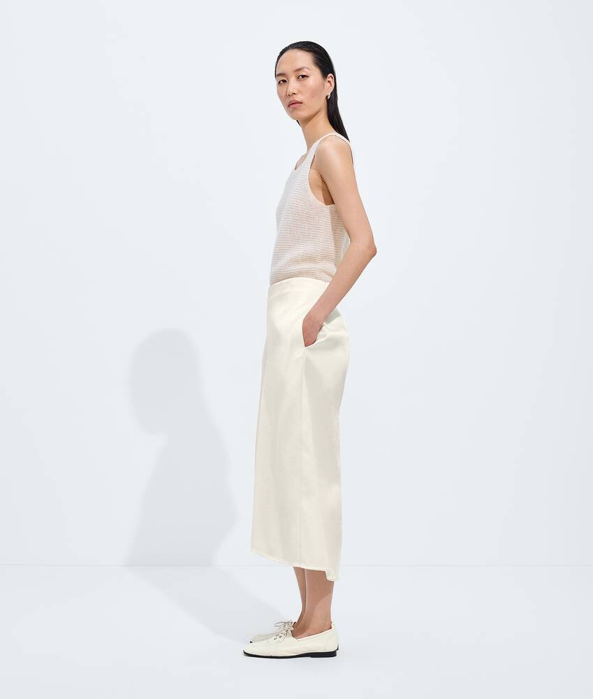 BOTTEGA VENETA 亮面铜氨纤维半身裙