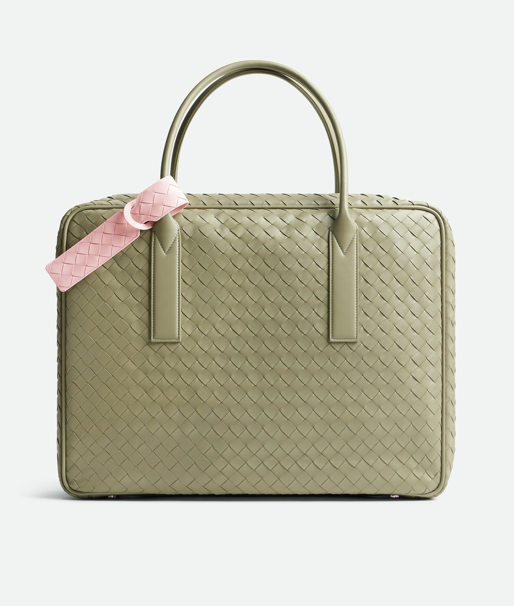 BOTTEGA VENETA Intrecciato编织长款标签夹
