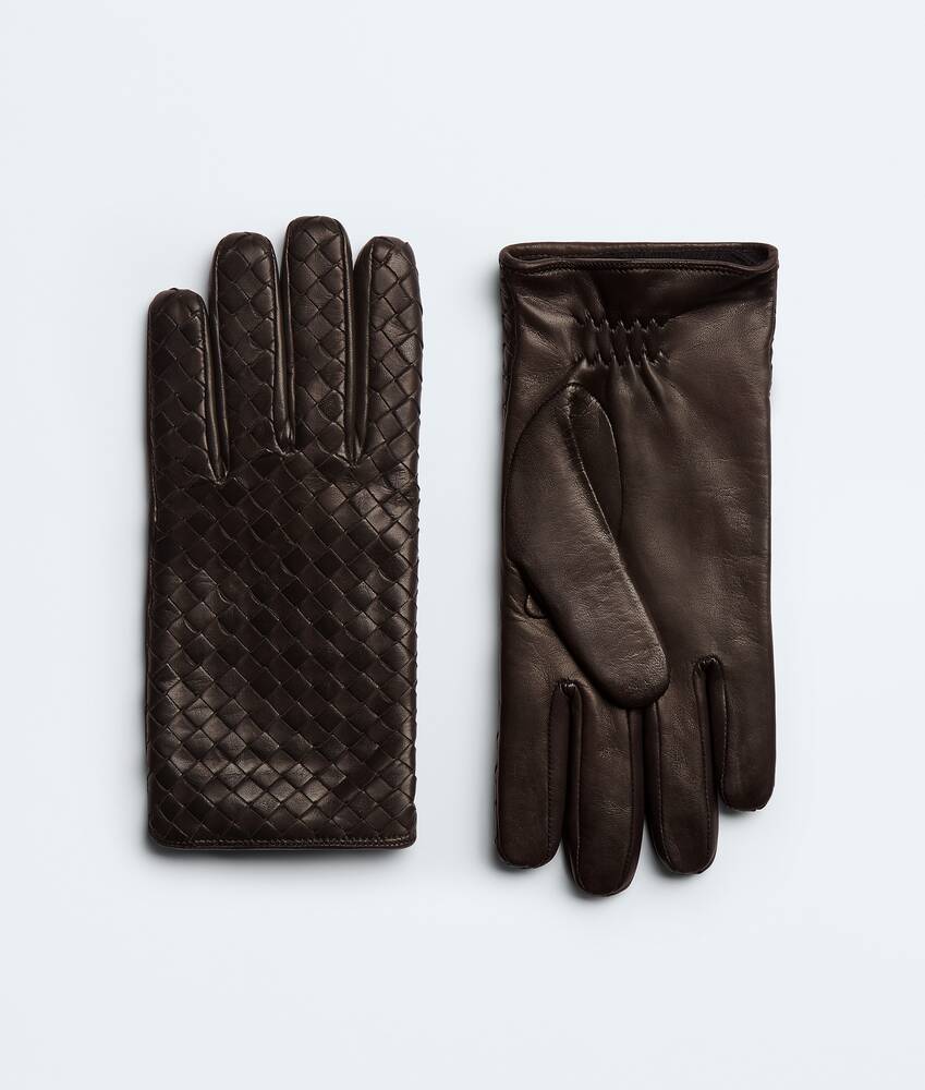 BOTTEGA VENETA Intrecciato编织皮革手套