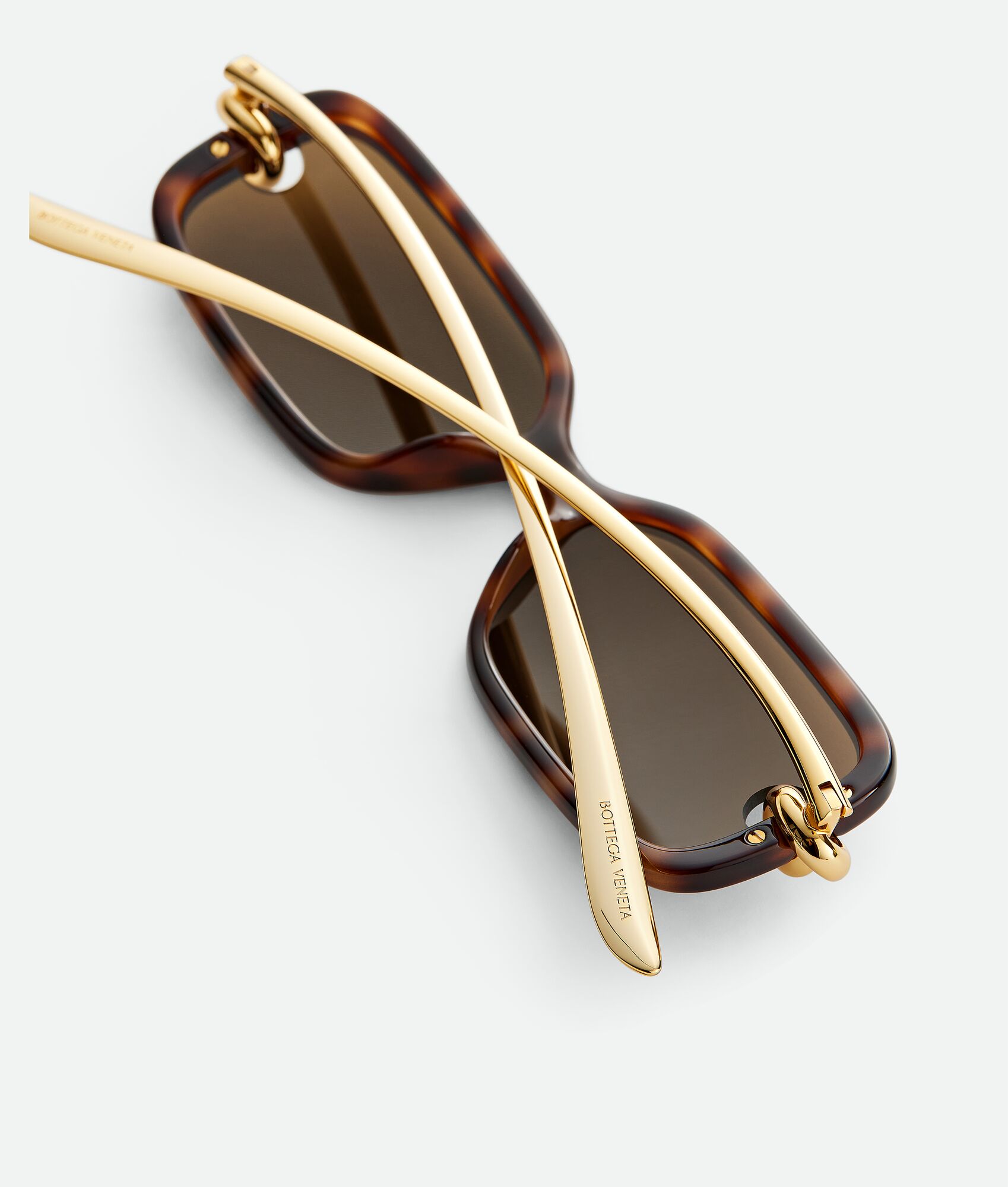 BOTTEGA VENETA Knot长方形太阳眼镜