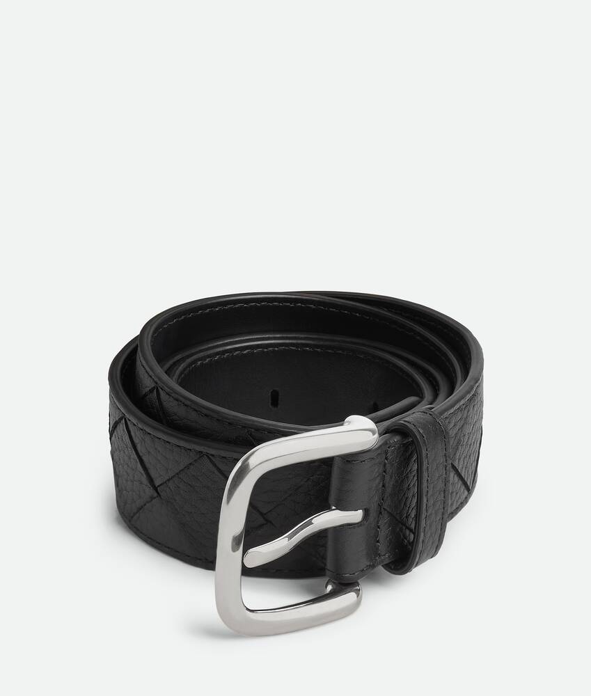 BOTTEGA VENETA Intrecciato编织Taurillon腰带