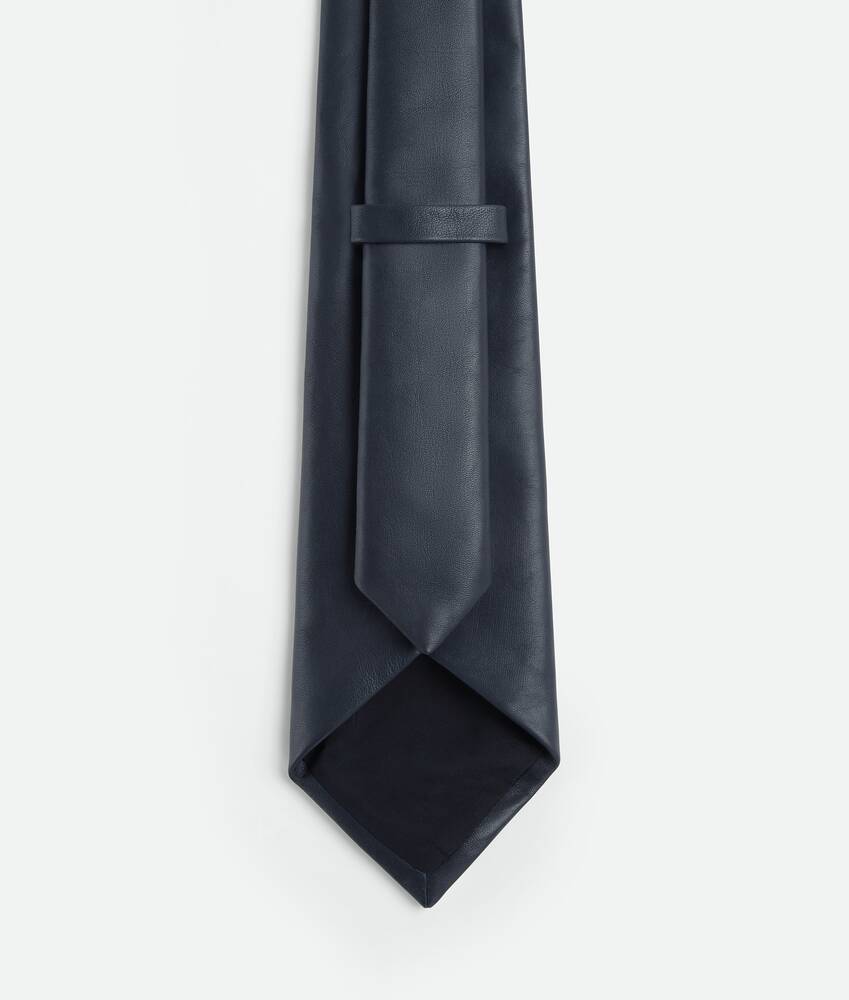 BOTTEGA VENETA 光滑皮革领带