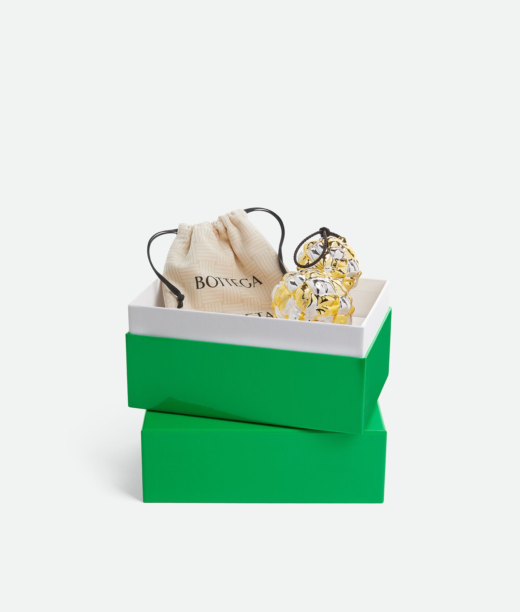 BOTTEGA VENETA 格纹装饰挂件