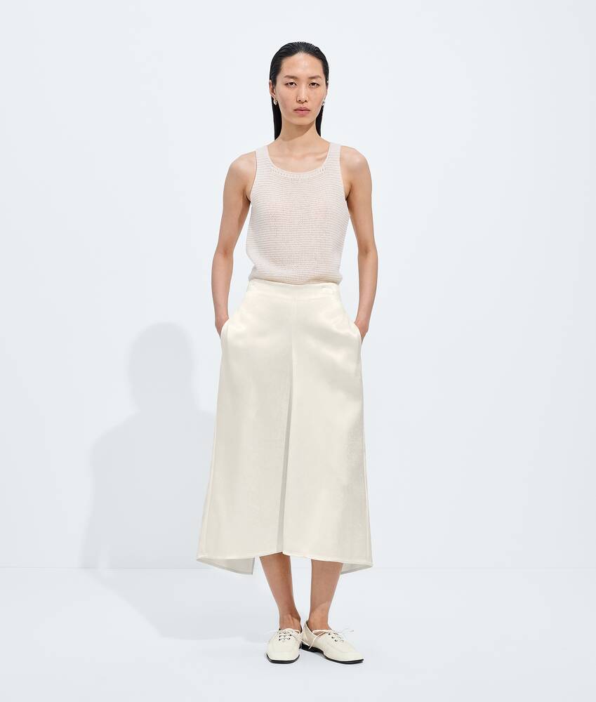 BOTTEGA VENETA 亮面铜氨纤维半身裙