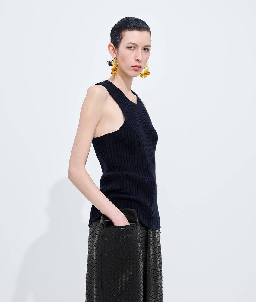 BOTTEGA VENETA 美利奴羊毛罗纹背心