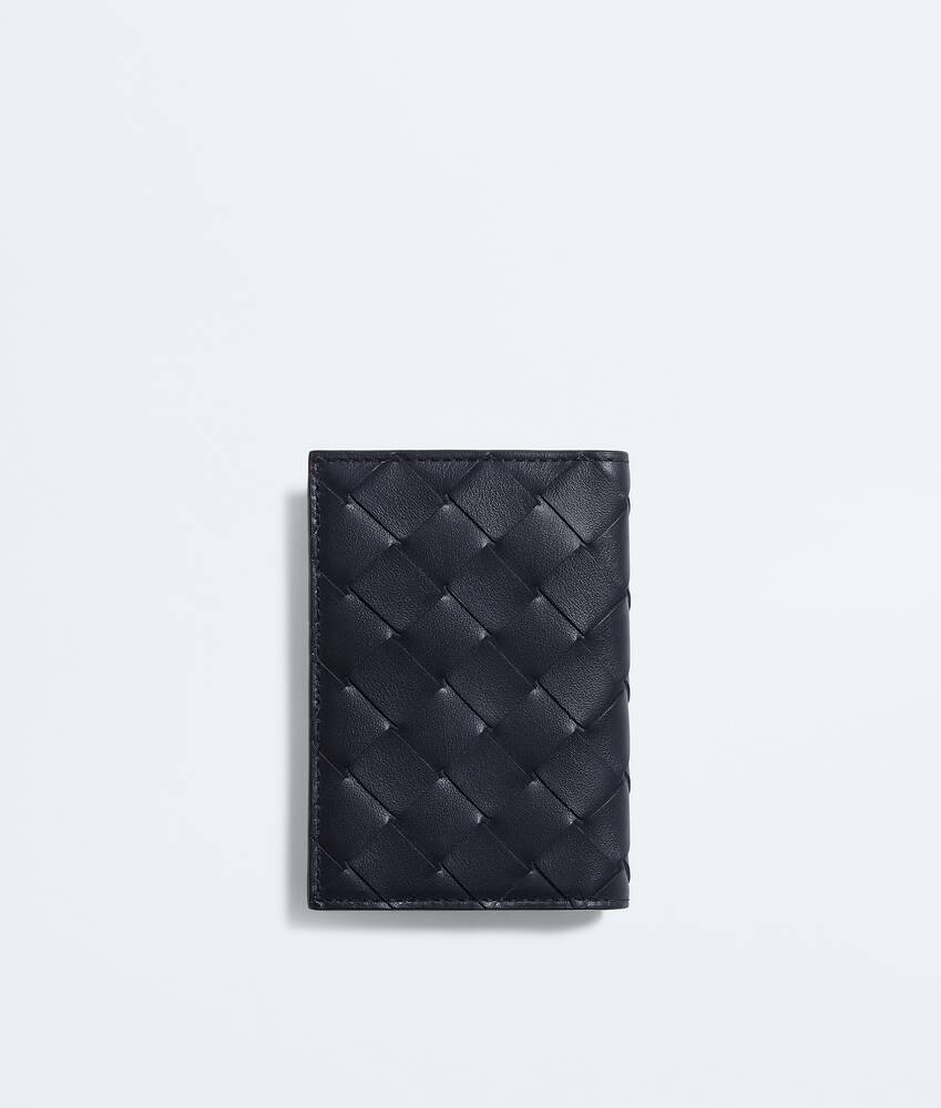 BOTTEGA VENETA Intrecciato编织翻盖卡包