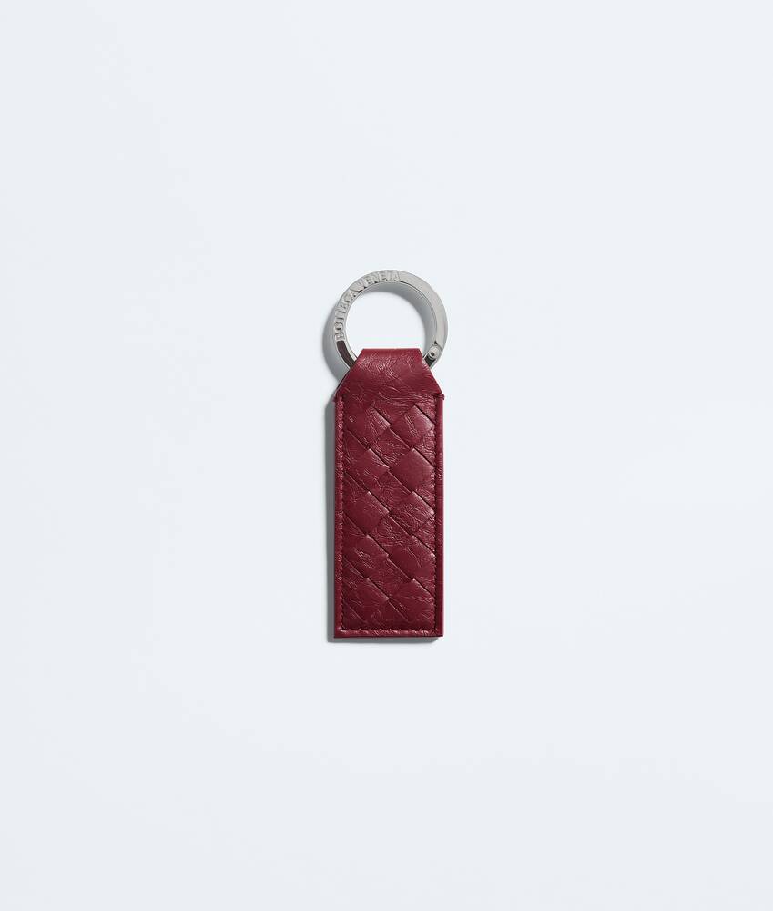 BOTTEGA VENETA 编织菌丝纤维钥匙圈