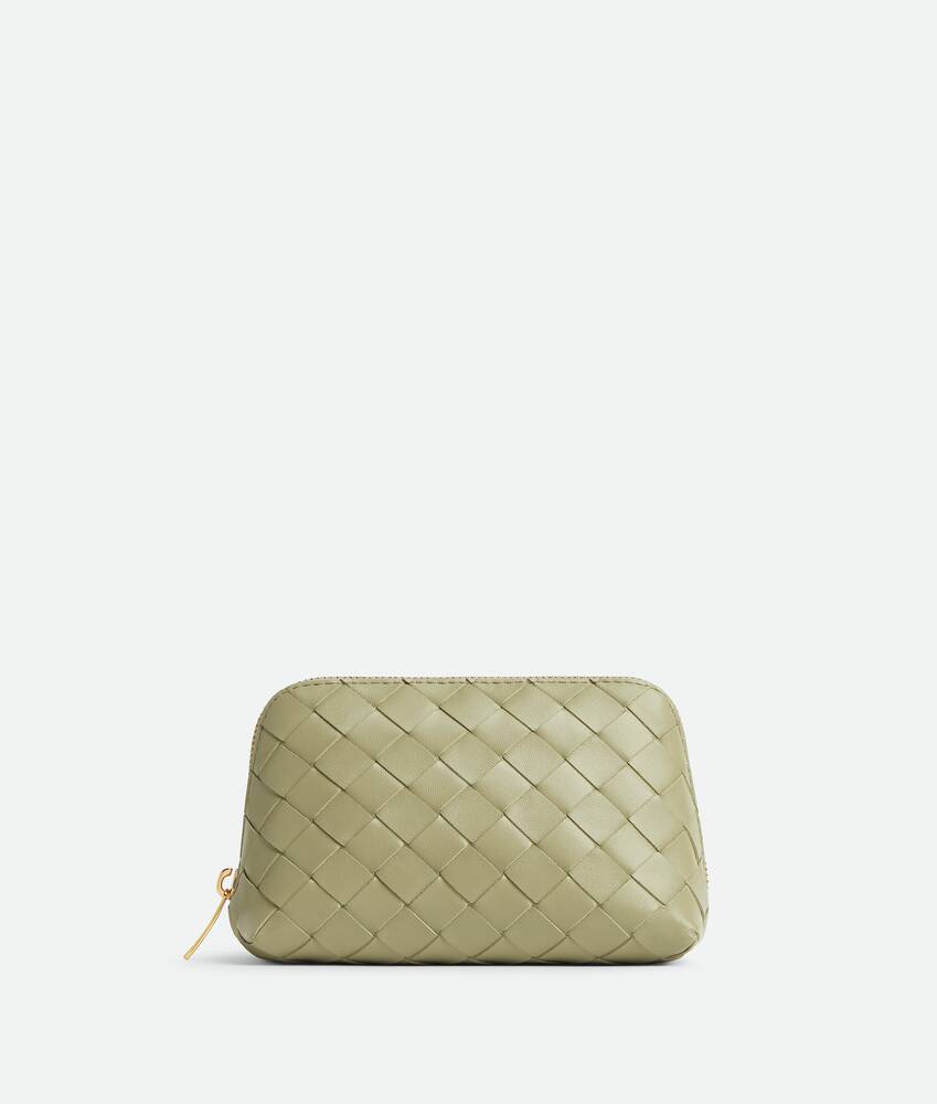 BOTTEGA VENETA Intrecciato编织小号半月形化妆包