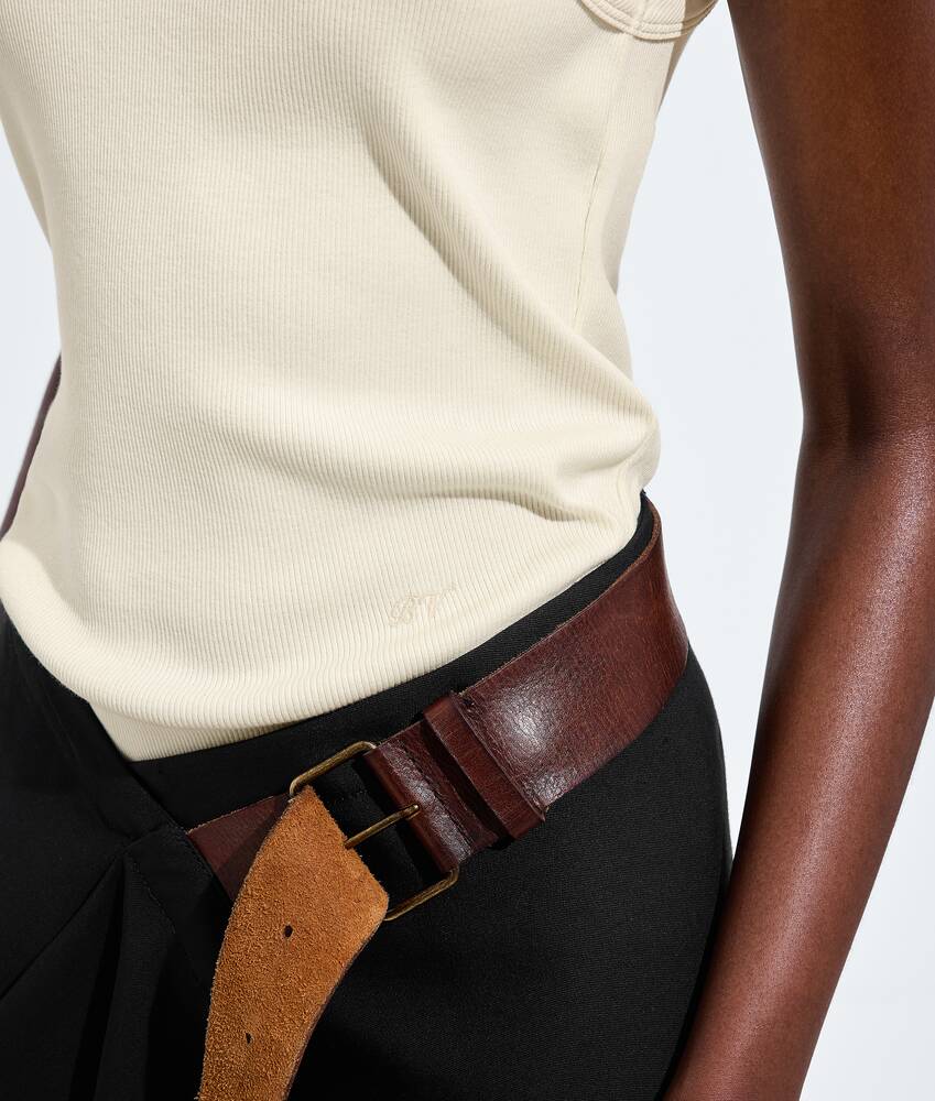 BOTTEGA VENETA 紧致棉质罗纹针织背心
