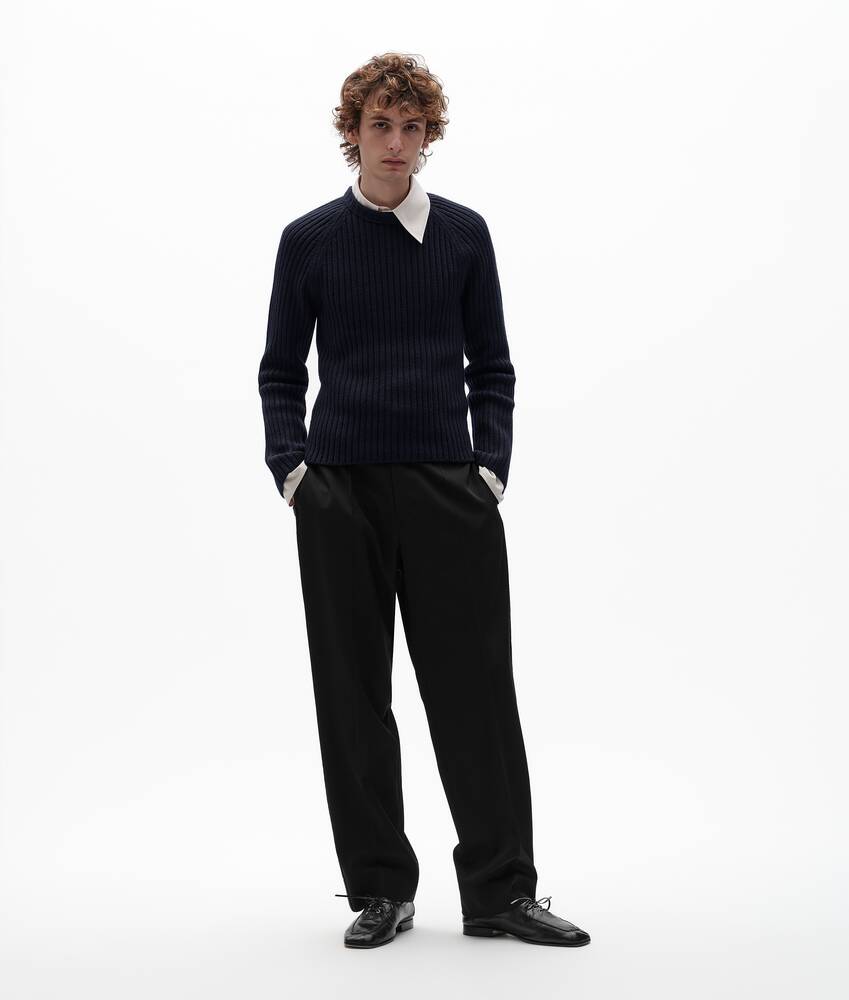 BOTTEGA VENETA 美利奴羊毛罗纹针织衫