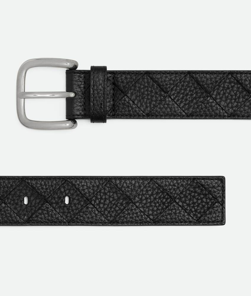 BOTTEGA VENETA Intrecciato编织Taurillon腰带