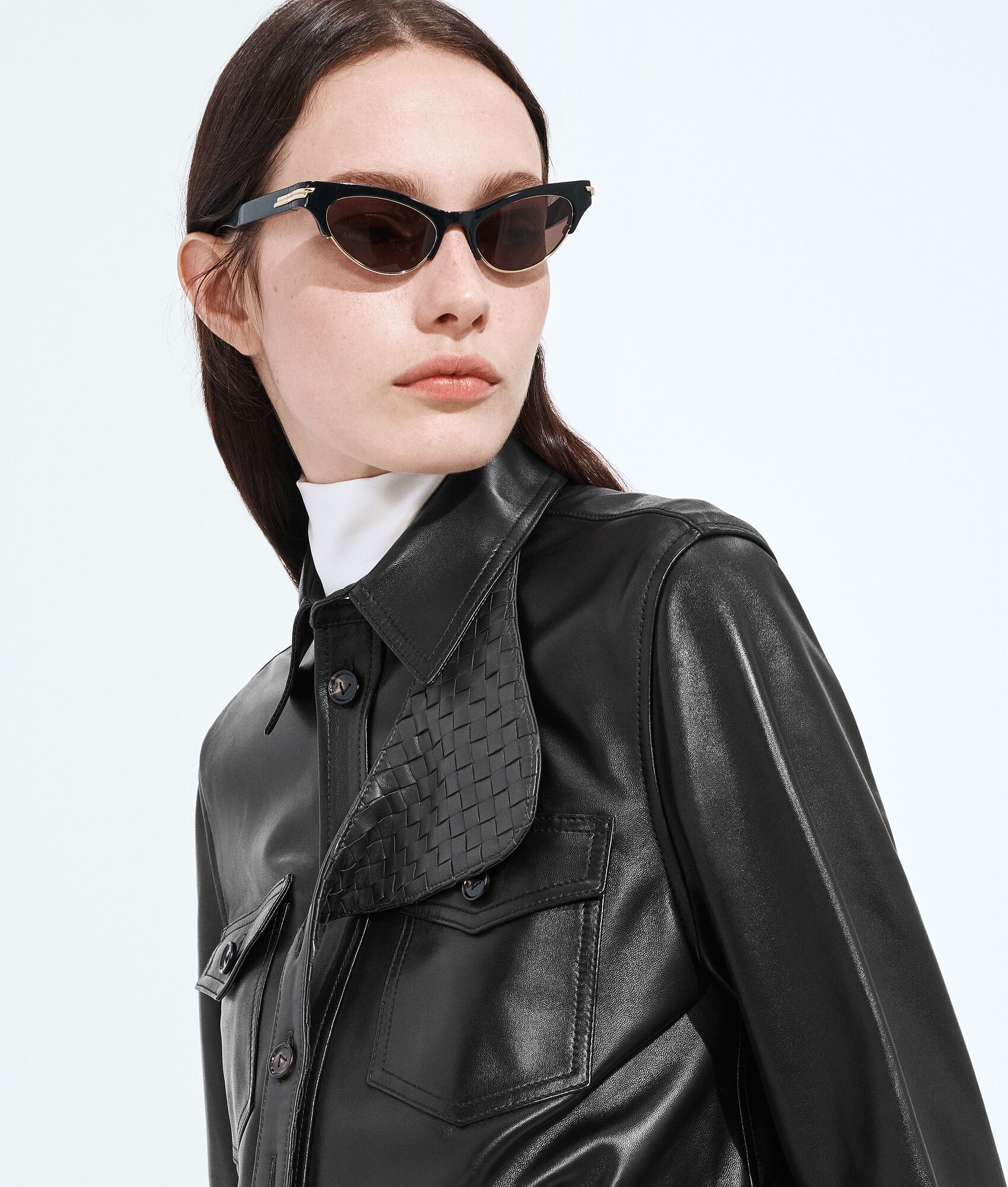 BOTTEGA VENETA Angle猫眼形太阳眼镜