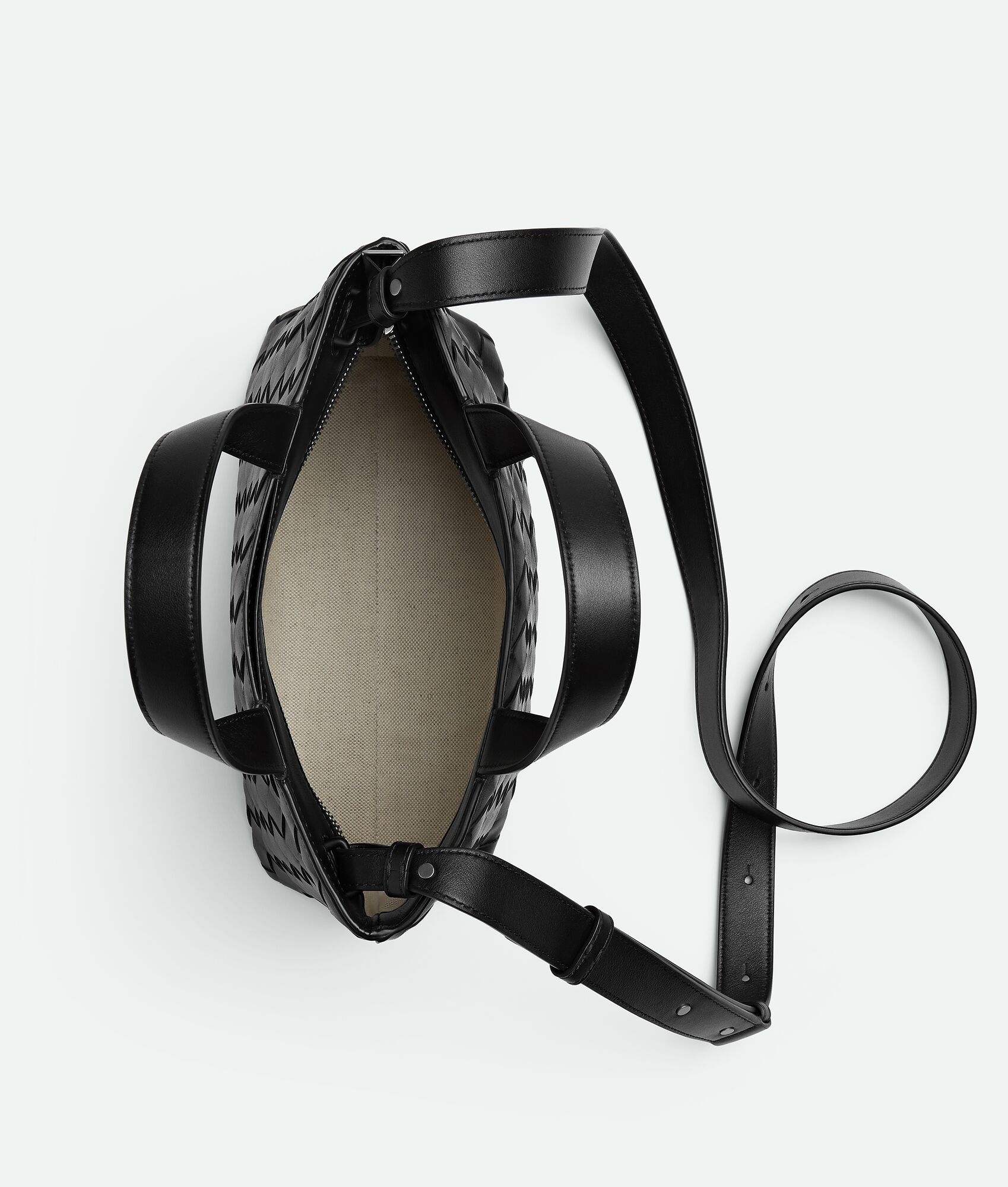 BOTTEGA VENETA 迷你Intrecciato编织拉链托特手袋