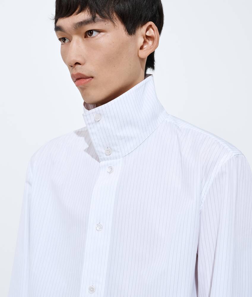 BOTTEGA VENETA • 棉质府绸细条纹衬衫