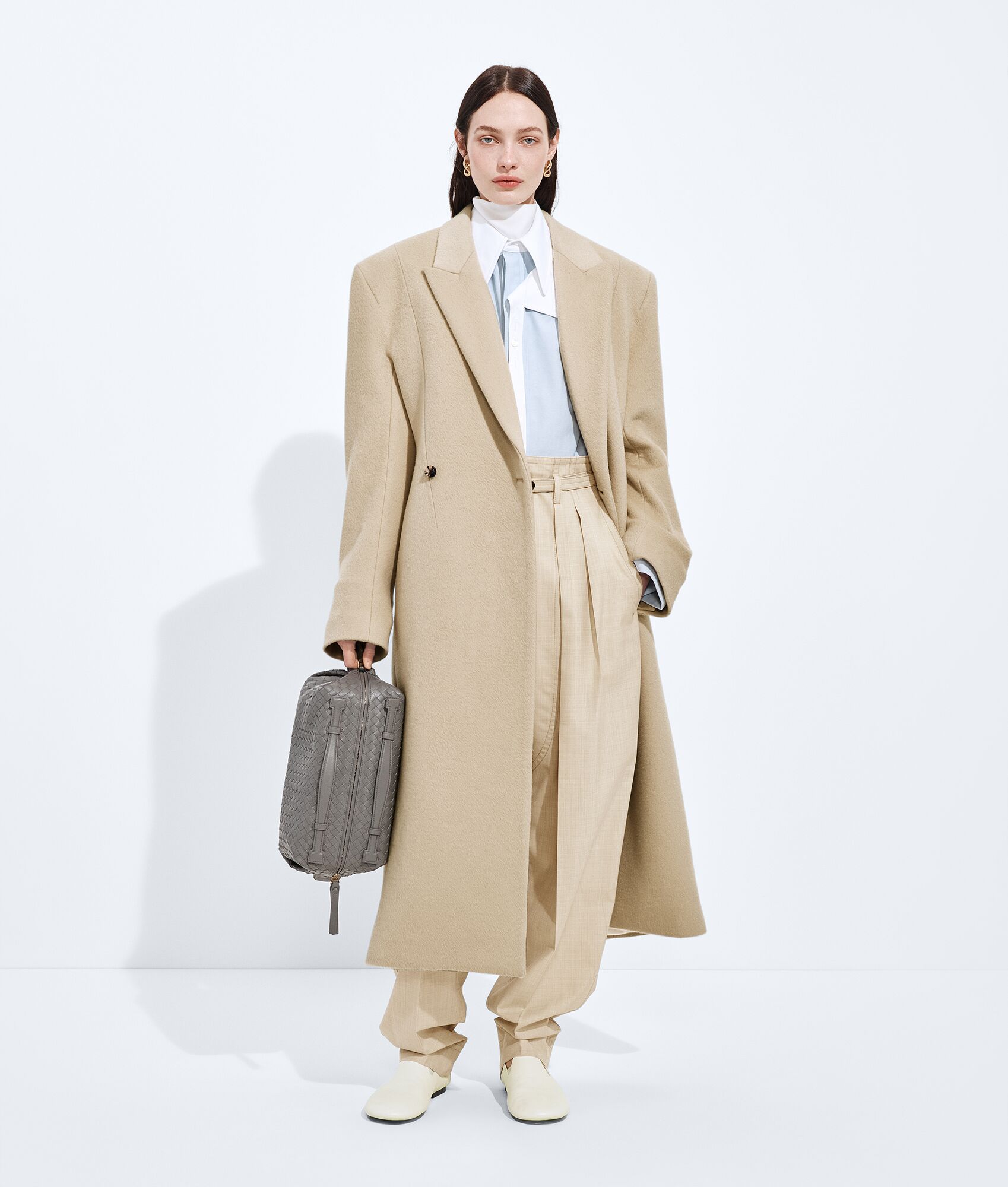 BOTTEGA VENETA 棉质牛津布束腰衬衫