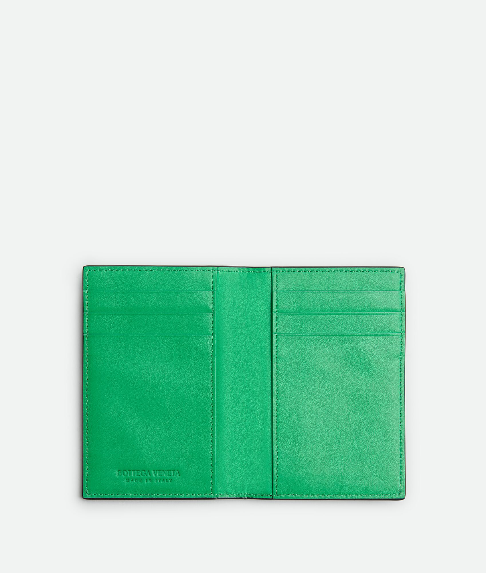 BOTTEGA VENETA Intrecciato编织翻盖卡包