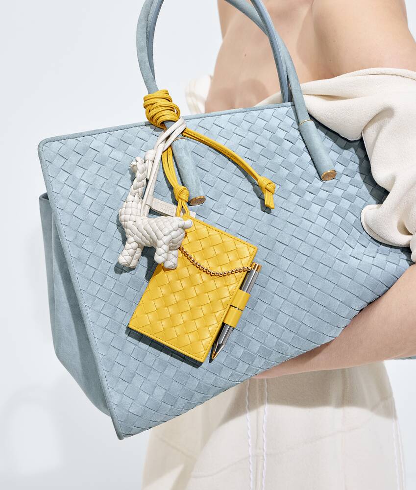 BOTTEGA VENETA Intrecciato Piccolo编织铅笔造型开合证件卡包