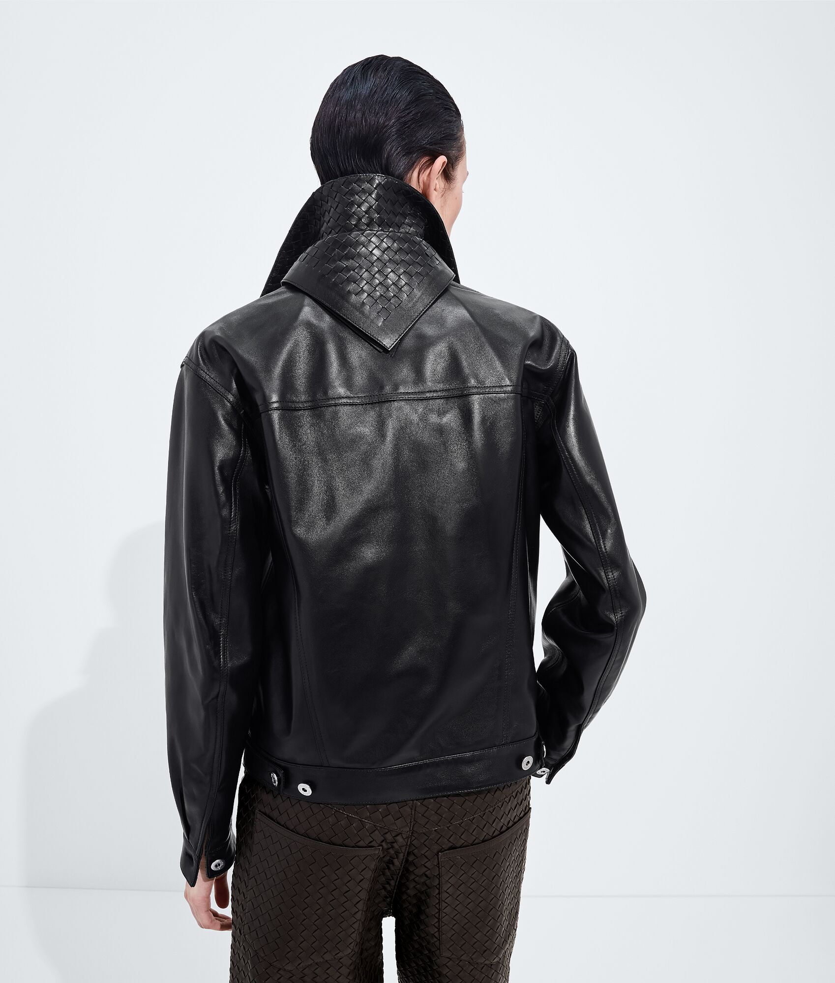 BOTTEGA VENETA 半亮面皮革夹克
