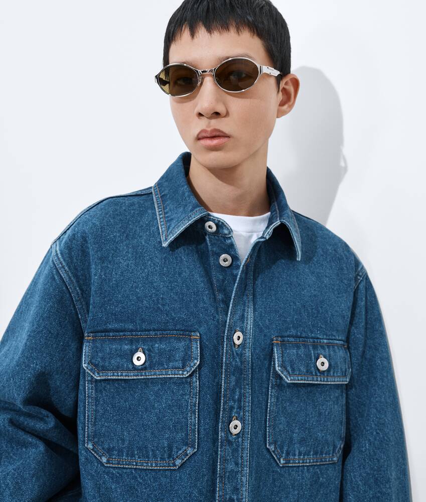 BOTTEGA VENETA 中度靛青色牛仔外套式衬衫