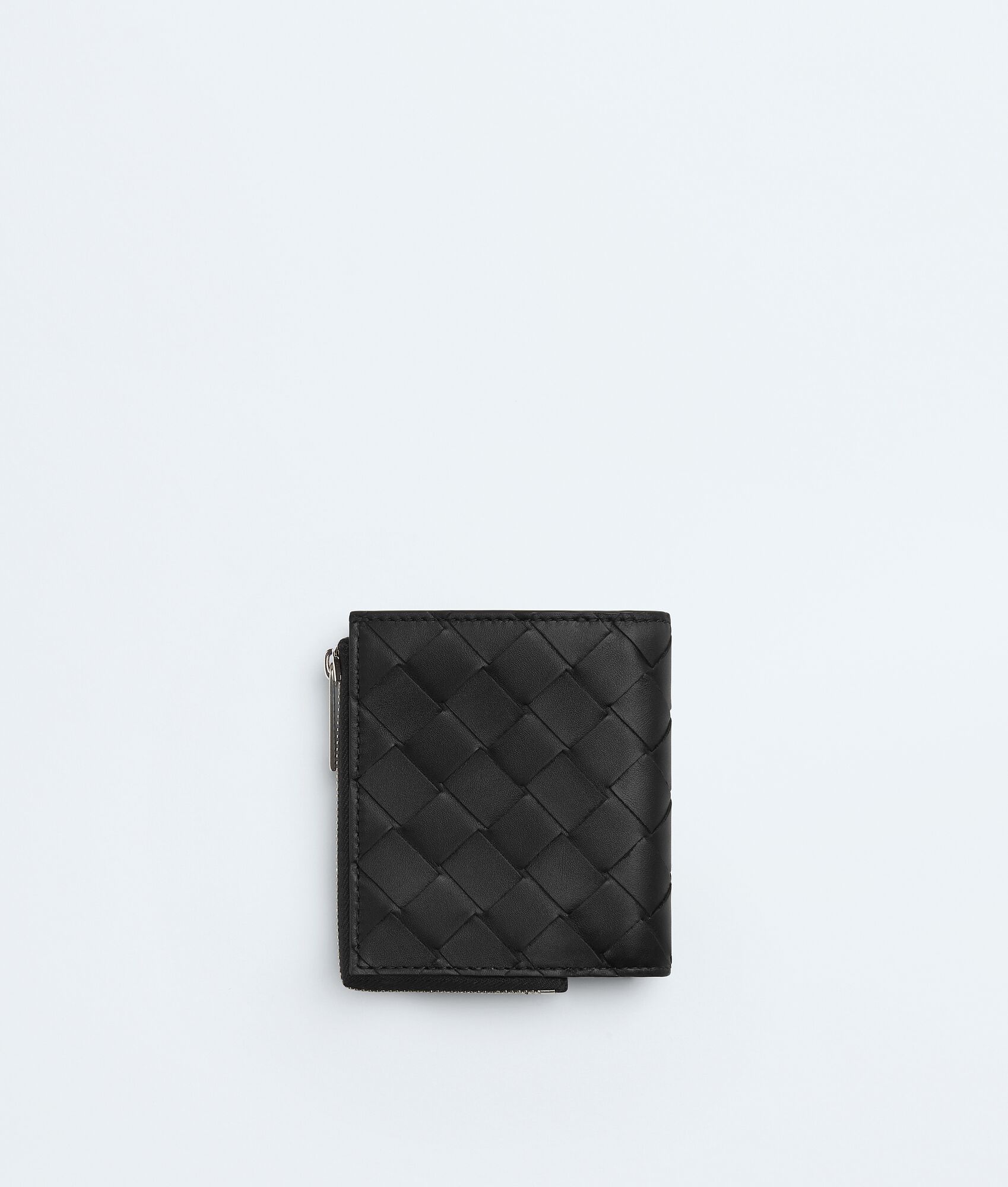BOTTEGA VENETA Intrecciato编织Bi-Fold拉链钱包