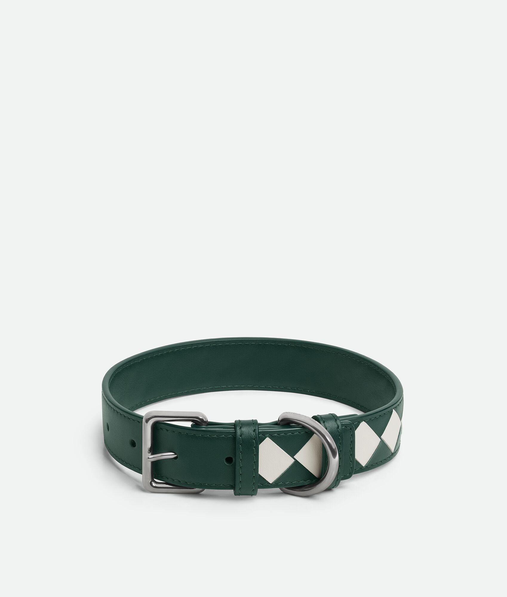 BOTTEGA VENETA 中号Intrecciato编织宠物狗项圈