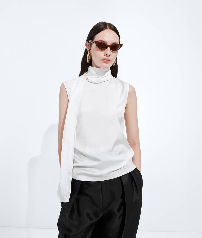BOTTEGA VENETA 桑蚕丝弹性丝缎质感上衣