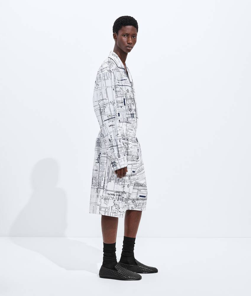 BOTTEGA VENETA 棉质府绸细条纹短裤