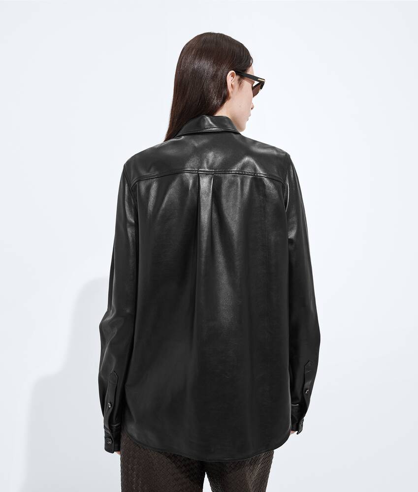 BOTTEGA VENETA 半亮面皮革衬衫