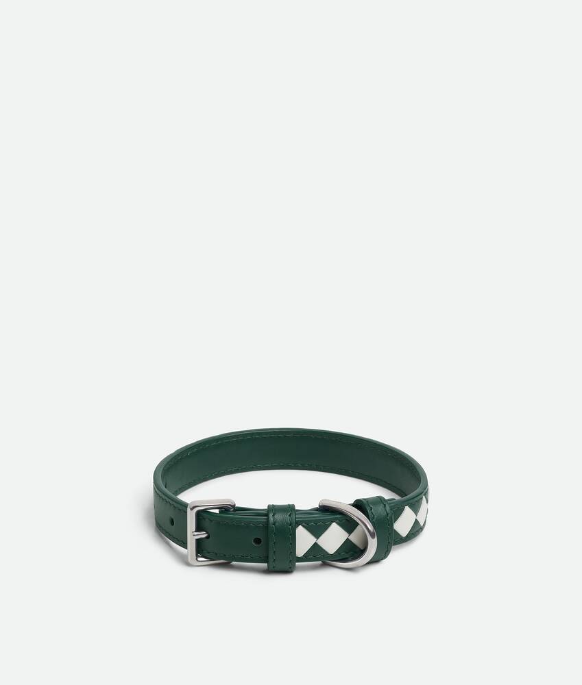 BOTTEGA VENETA 小号Intrecciato编织宠物狗项圈
