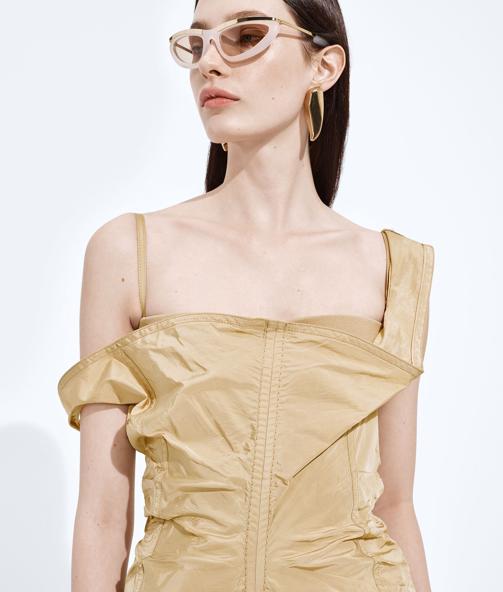 BOTTEGA VENETA 水洗桑蚕丝塔夫绸连衣裙