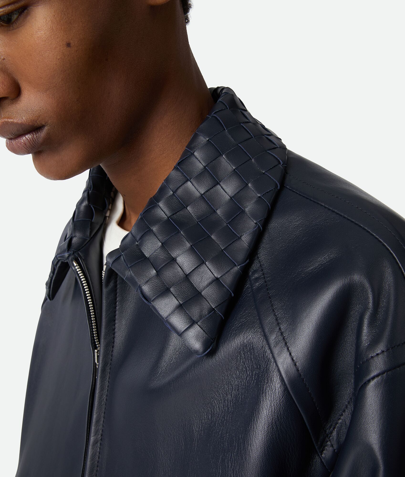 BOTTEGA VENETA 皮革束腰夹克