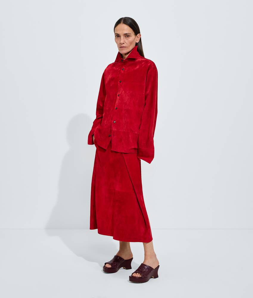 BOTTEGA VENETA 绒面革半身裙