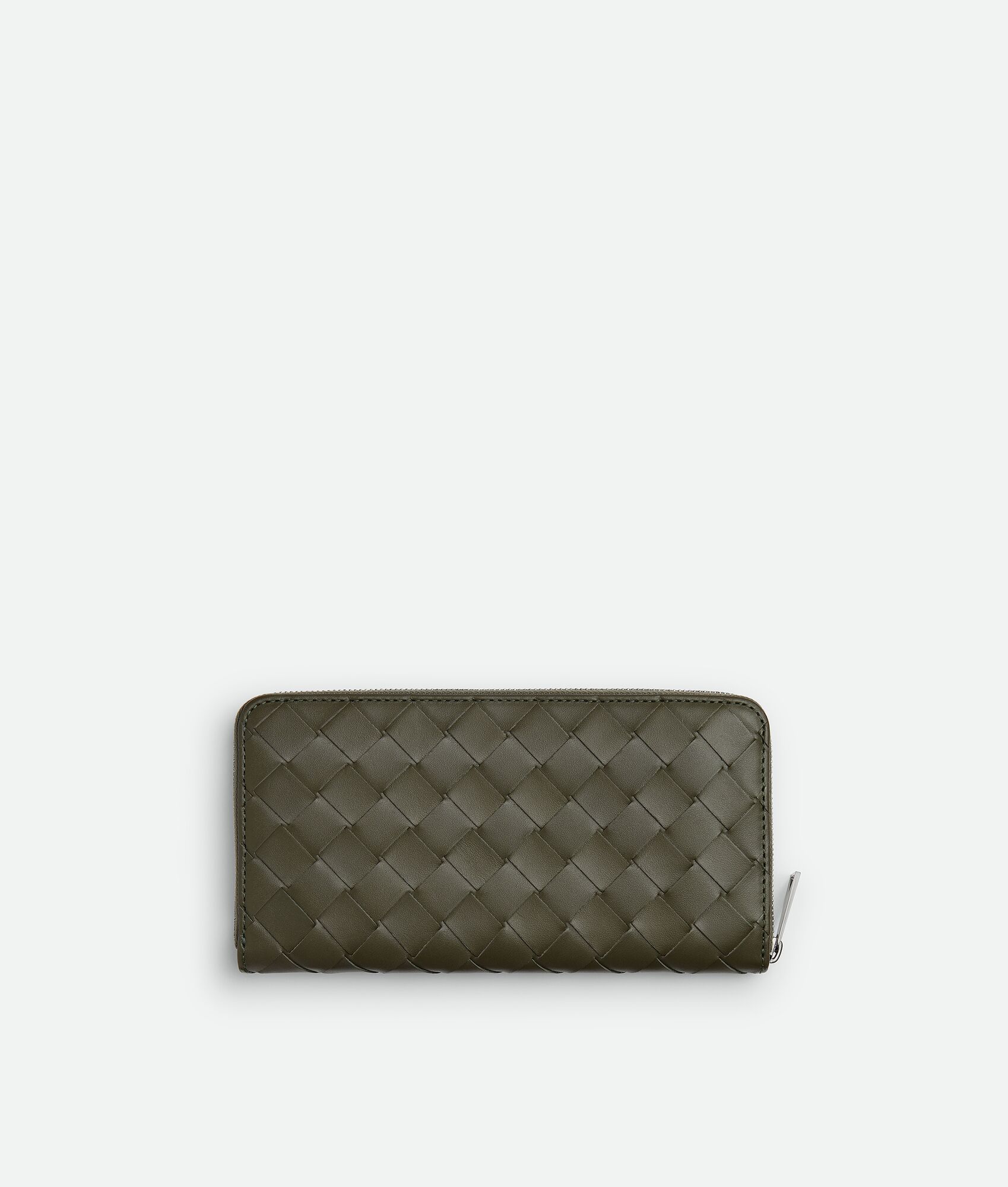 BOTTEGA VENETA Intrecciato编织环绕式拉链钱包