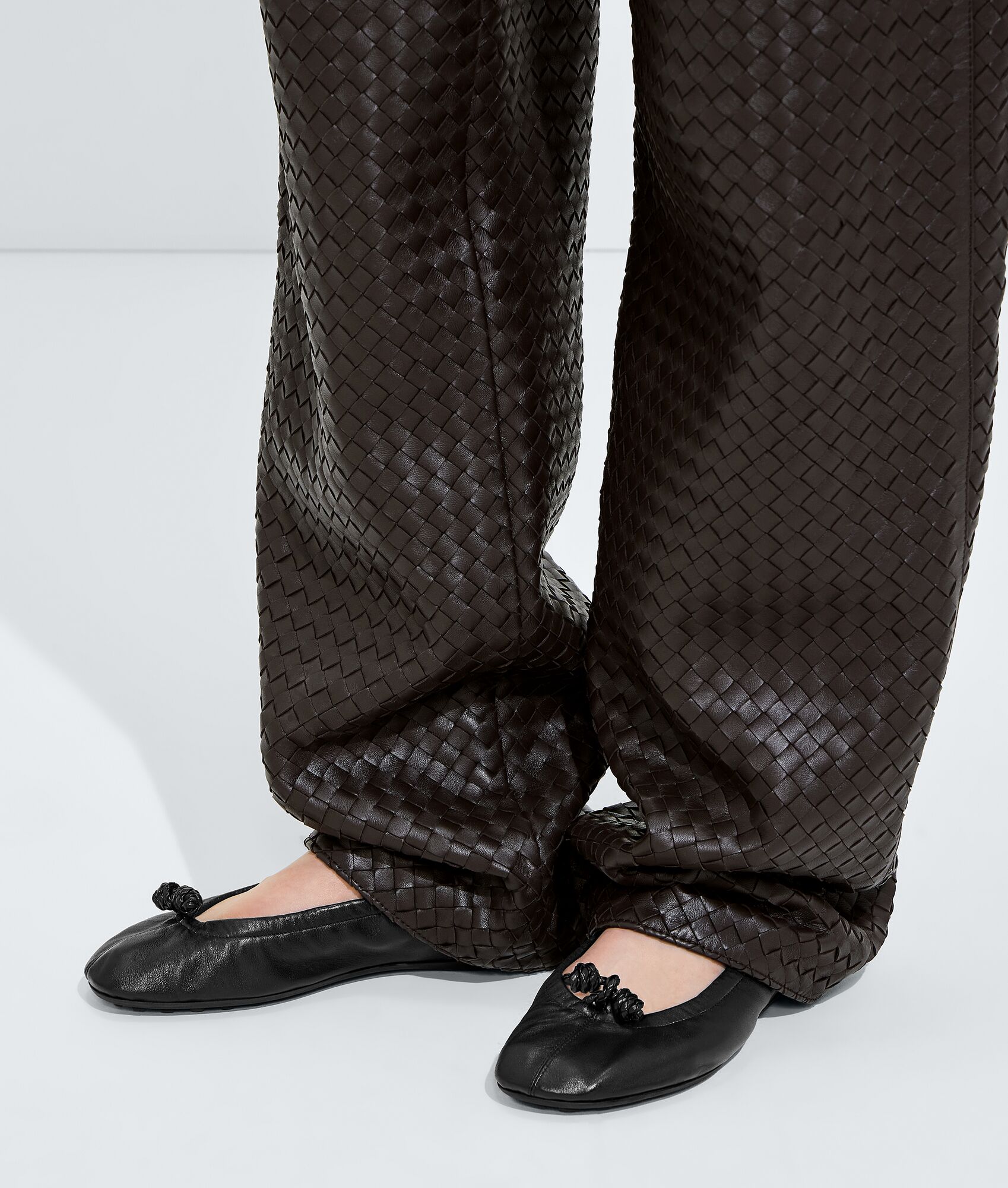 BOTTEGA VENETA 女士Fantasmina平底芭蕾舞鞋