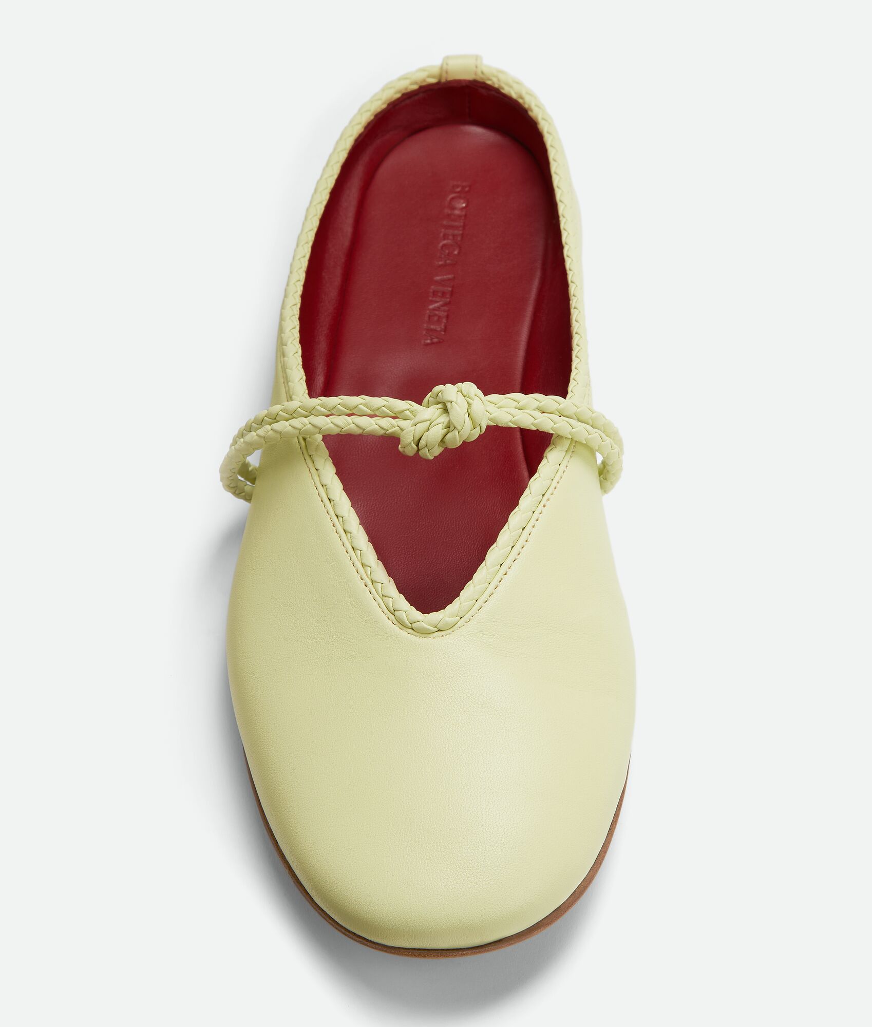 BOTTEGA VENETA 女士Rosa玛丽珍平底芭蕾舞鞋