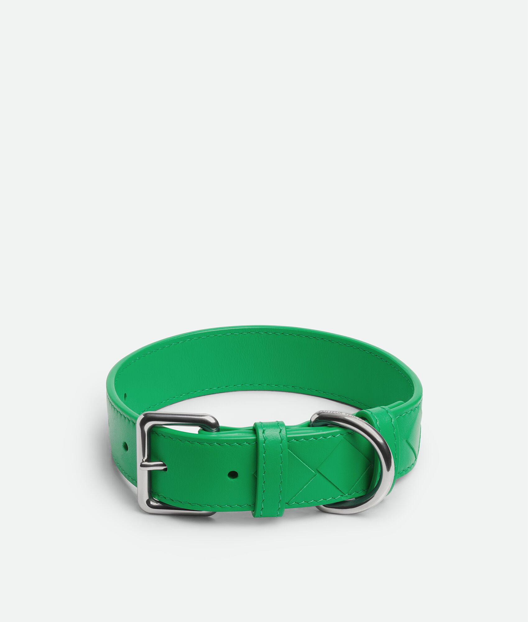 BOTTEGA VENETA 中号Intrecciato编织宠物狗项圈