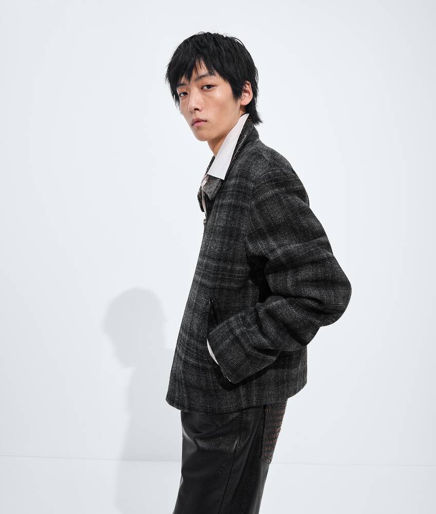 BOTTEGA VENETA 格纹羊毛夹克
