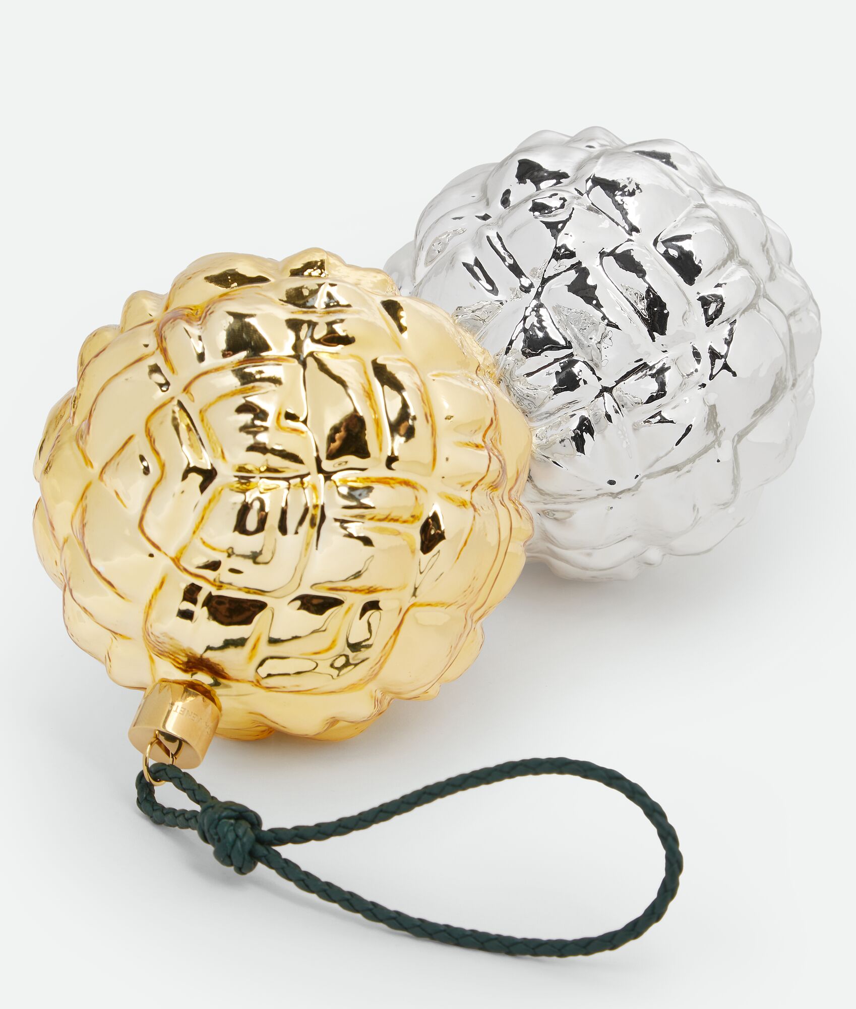 BOTTEGA VENETA 格纹装饰挂件两个装