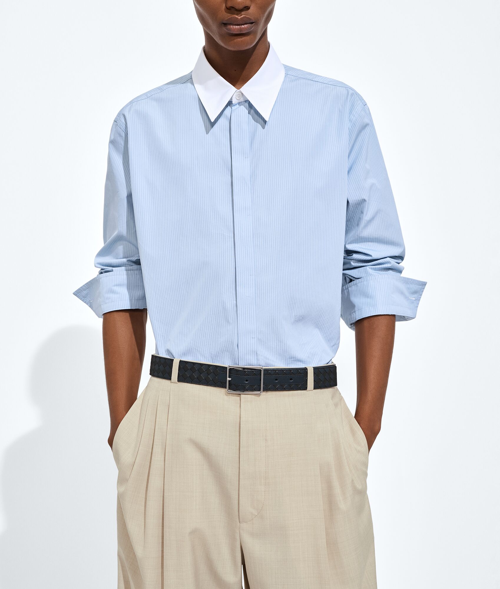 BOTTEGA VENETA Intrecciato Piccolo编织腰带