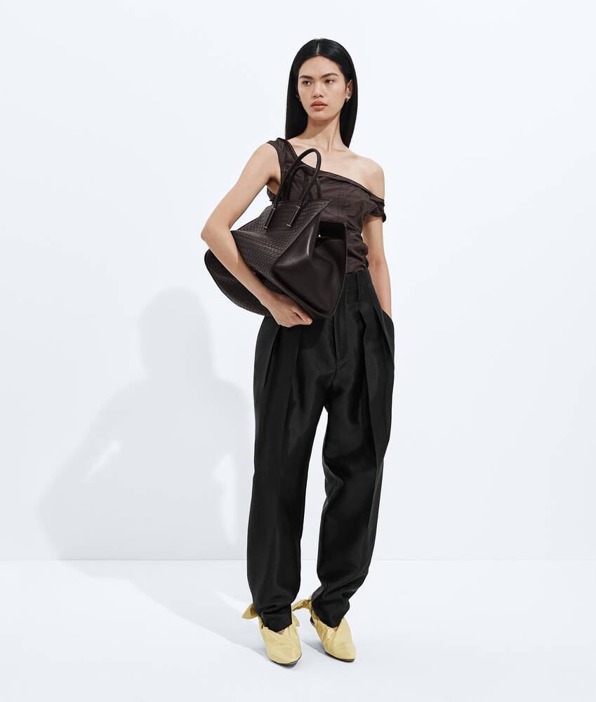 BOTTEGA VENETA 水洗棉质配粘胶纤维斜纹长裤