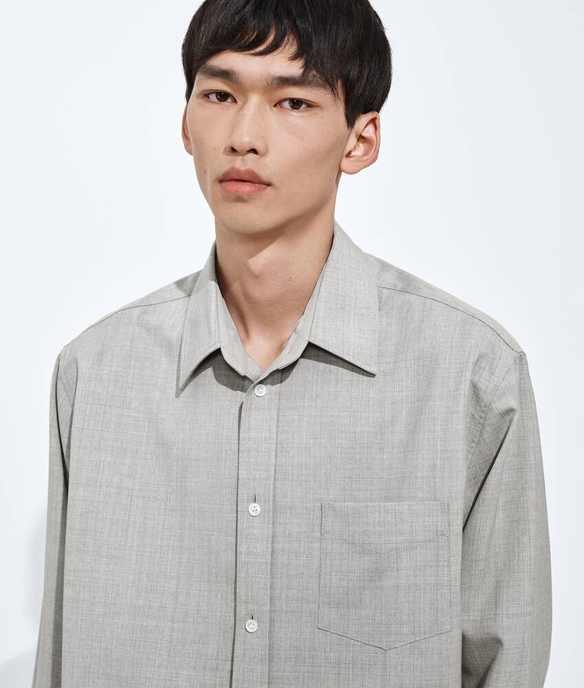 BOTTEGA VENETA 轻盈羊毛布色连帽衬衫